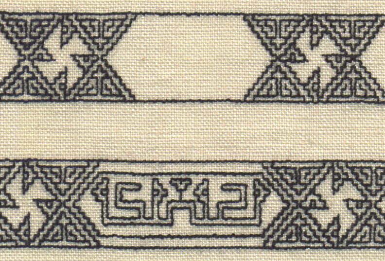 double-running stitch pattern from Abegg
