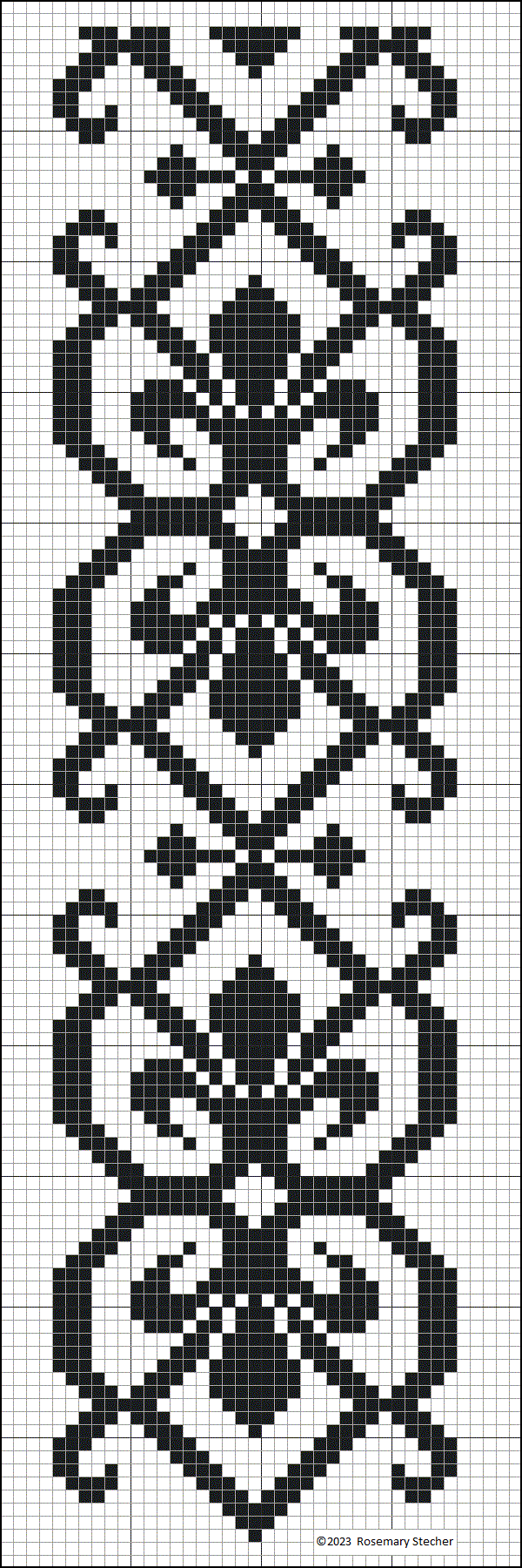 Chart Darned Net Embroidery