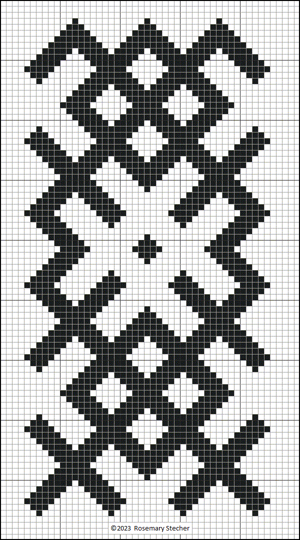 Chart Darned Net Embroidery