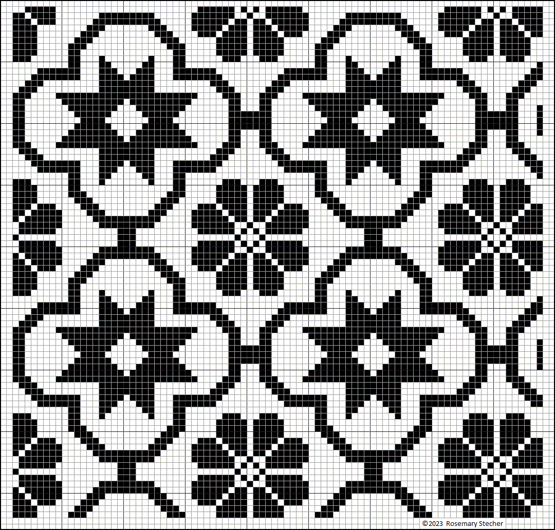 Chart for Double Running Stitch Embroidery