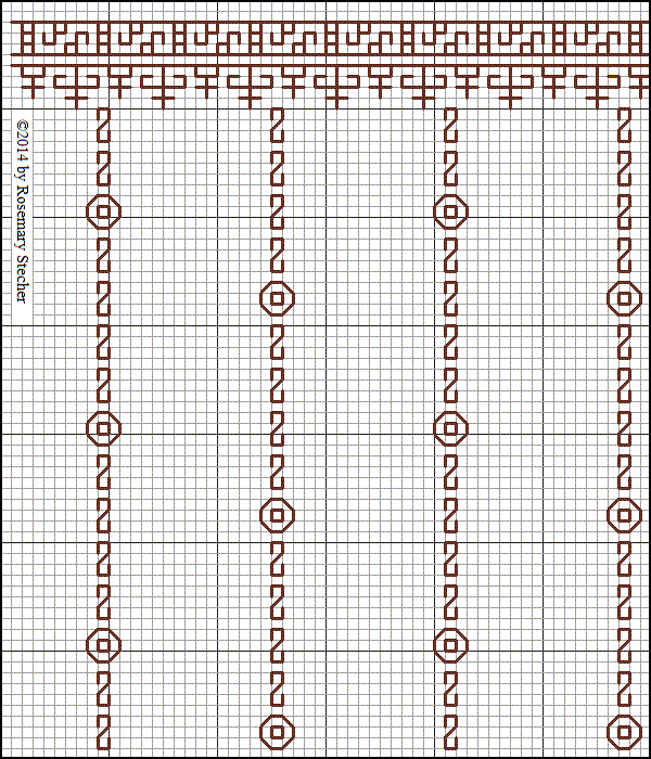 Chart for Double Running Stitch Embroidery