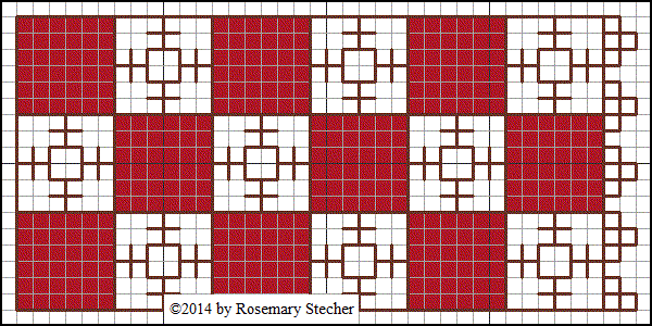 Chart for Double Running Stitch Embroidery