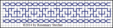 Chart for Double Running Stitch Embroidery