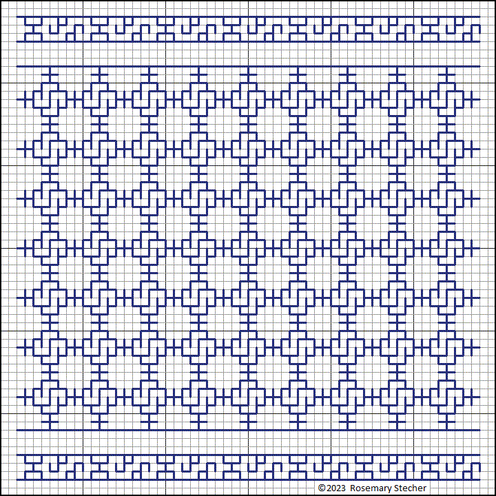Chart for Double Running Stitch Embroidery