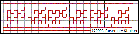 Chart for Double Running Stitch Embroidery