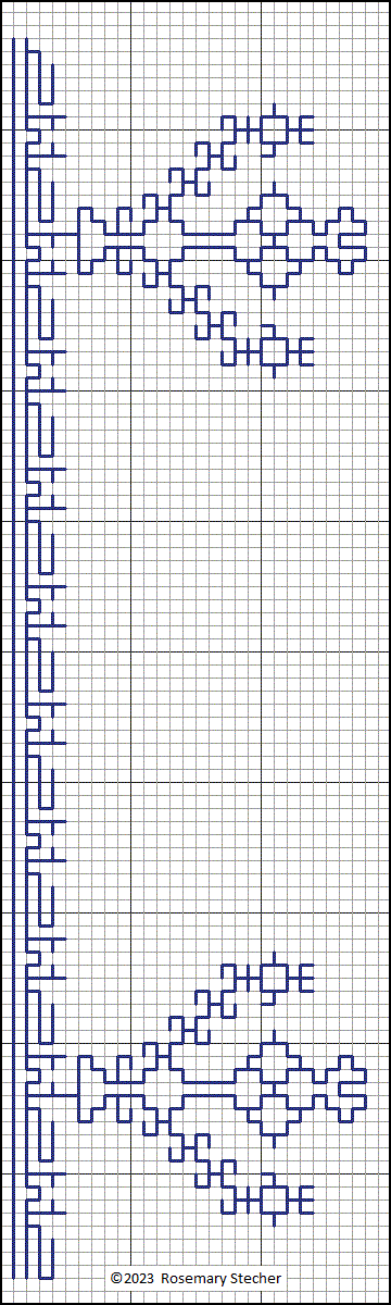 Chart for Double Running Stitch Embroidery