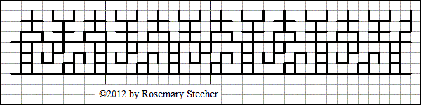 Chart for Double Running Stitch Embroidery
