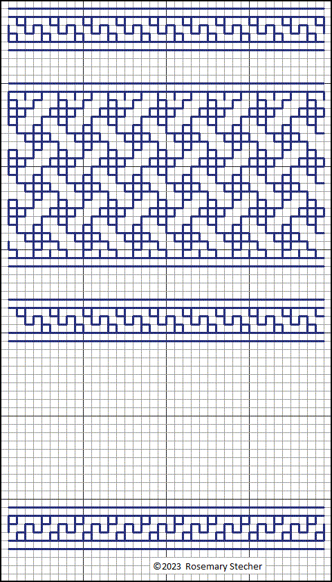 Chart for Double Running Stitch Embroidery