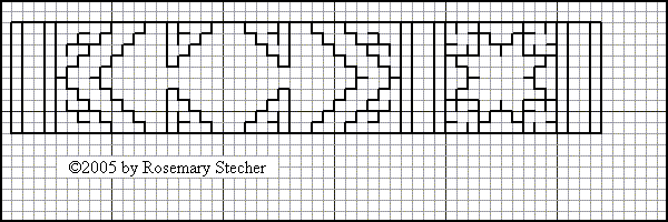 Chart for Double Running Stitch Embroidery
