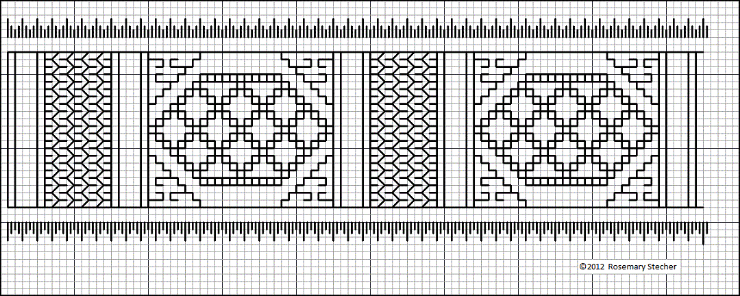 Chart for Double Running Stitch Embroidery