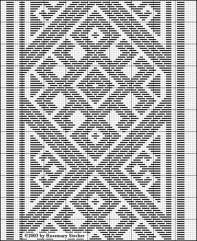 Chart for pattern darning