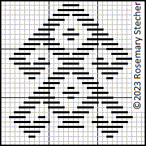 Chart for Double Running Stitch Embroidery