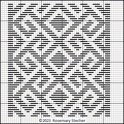 Chart for Double Running Stitch Embroidery