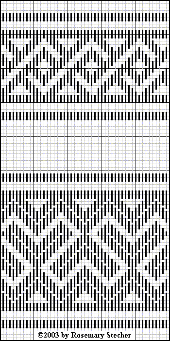 Chart for pattern darning