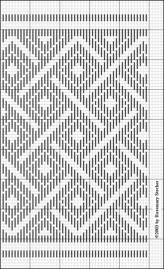 Chart for pattern darning