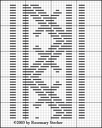 Chart for pattern darning