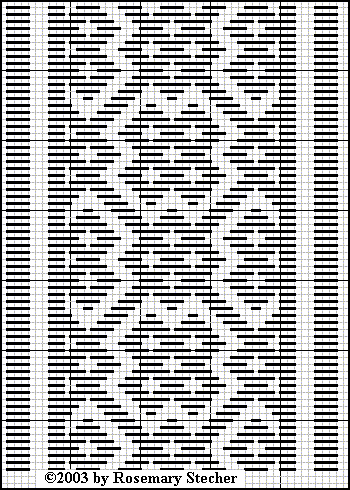 Chart for pattern darning