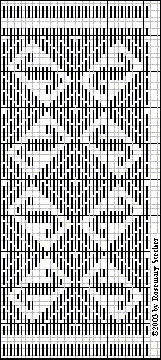 Chart for pattern darning