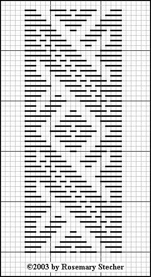 Chart for pattern darning
