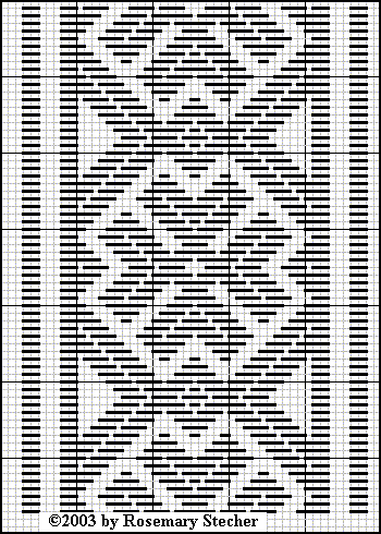 Chart for pattern darning