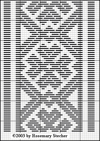 Chart for pattern darning